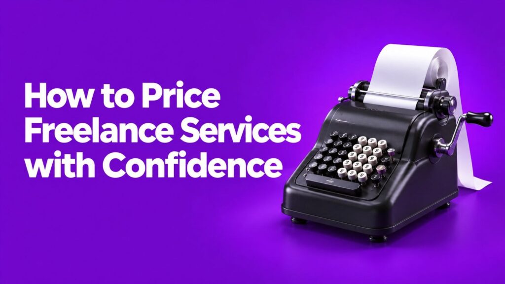 How to price freelance services with confidence